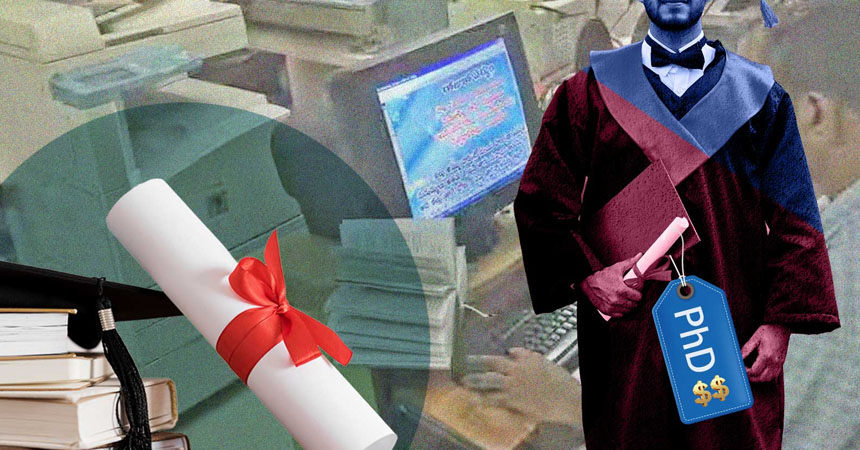 ঢাকায় মিলছে আড়াই লাখ টাকায় পিএইচডি