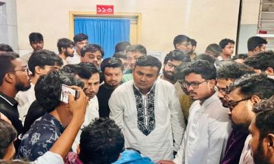 জবি ছাত্রদল নেতার মৃত্যুতে হাসপাতালে ভিপি সাদিক কায়েম