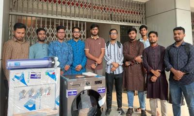 ছাত্রী হলে ওয়াশিং মেশিন ও পানির ফিল্টার স্থাপন করলো জবি শিবির