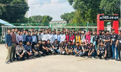 ঢাকা পলিটেকনিকের কেমিক্যাল ইঞ্জিনিয়ারিং বিভাগের সিইউএফএল-এ ইন্ডাস্ট্রিয়াল ট্যুর অনুষ্ঠিত