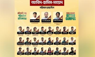 রবিবার শপথবাক্য পাঠ করবেন ছাত্রদল সমর্থিত প্যানেলের প্রার্থীরা