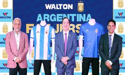দেশে প্রথম আর্জেন্টিনার ফ্যান জার্সি উন্মোচন করলো ওয়ালটন