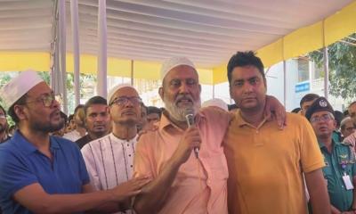 জগন্নাথ বিশ্ববিদ্যালয় ছাত্রদল নেতা জোবায়েদ হত্যায় শোকের ছায়া, জানাজায় বাবার অঝোর কান্না
