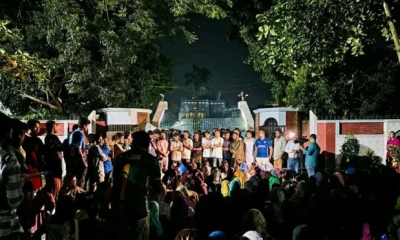 রাবি সুইমিংপুলে শিক্ষার্থীর মৃত্যু, তদন্তের দাবিতে উপাচার্যের বাসভবন ঘেরাও