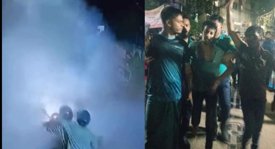 রাজধানীতে টানা ককটেল বিস্ফোরণ, আটক ছাত্রলীগ নেতা