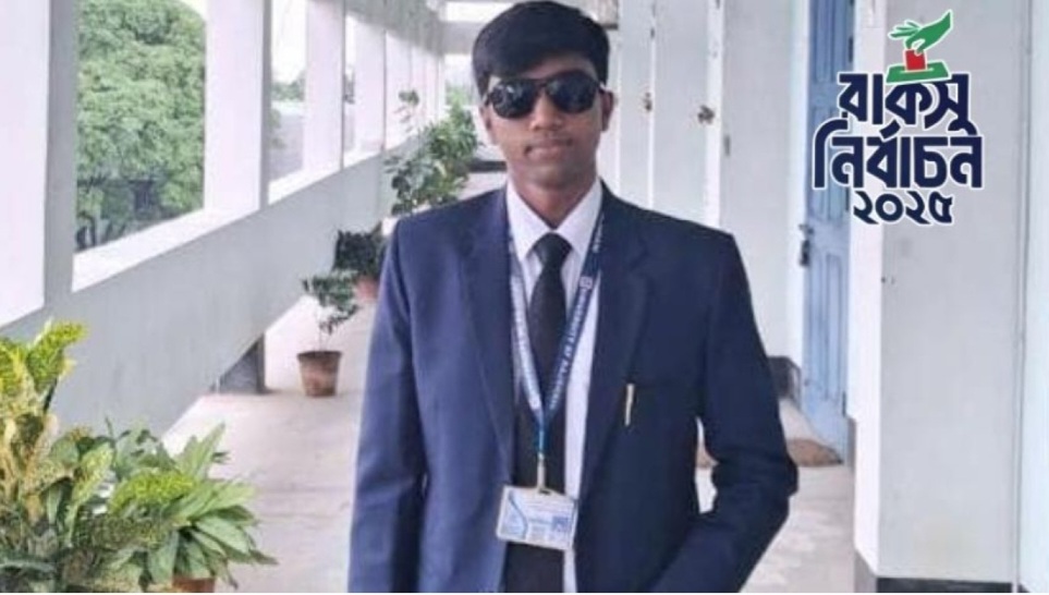 রাকসুতে শিবির সমর্থিত প্যানেল থেকে বিজয়ী সনাতন ধর্মাবলম্বী সুজন