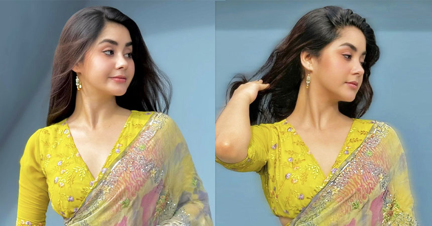 এবার শাড়িতে রাঙিয়ে দিলেন রোজা