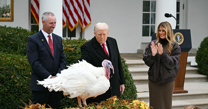 দুই টার্কি মুরগিকে আনুষ্ঠানিকভাবে ‘ক্ষমা’ করলেন ট্রাম্প