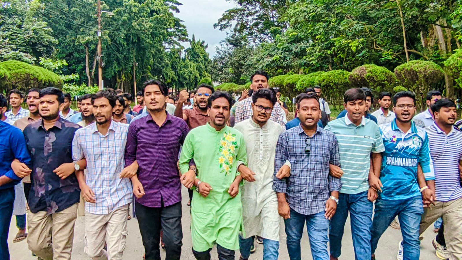 জুলাই বিরোধী শক্তির আস্ফালনের প্রতিবাদে ইবিতে বিক্ষোভ মিছিল 